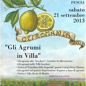 ITAS Pescia : sabato 21 settembre Citromania