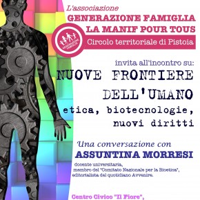 Chiesina Uzzanese Venerdì 2 Dicembre Centro Civico "Il Fiore"  Incontro  : NUOVE FRONTIERE DELL'UMANO