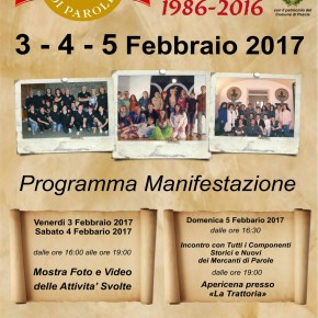 Pescia 3-4-5-Febbraio Trentennale compagnia Teatrale Mercanti di Parole