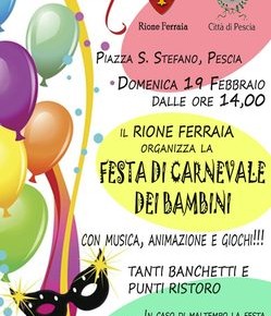 Pescia Domenica 19 gennaio : Carnevale Ferraiolo