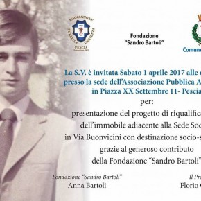 Pescia Pubblica Assistenza sabato 1 aprile : Inizio dei festeggiamenti del 125 °