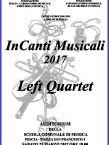 Pescia sabato 25 marzo - InCanti Musicali Left Quartet