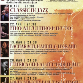 Sabato 22 aprile Pescia Jazz al Teatro Pacini