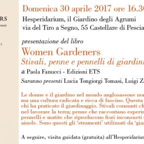 Vivai Oscar Tintori :Domenica 30 aprile presentazione del libro Women Gardeners