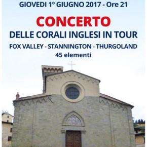 Pescia 1° giugno Concerto delle Corali Inglesi in tour