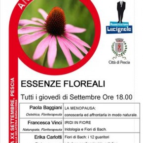 Pescia giovedì 28 settembre ''Essenze Floreali''