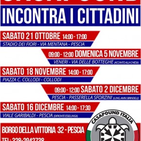 TERZA TAPPA DEL TOUR DI CASAPOUND NELLE FRAZIONI DI PESCIA