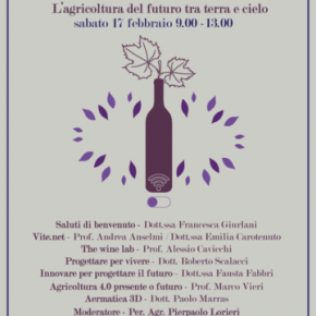 Pescia 17 febbraio Profumo di Vino - l'agricoltura del futuro tra terra e cielo   convegno presso l'Istituto Tecnico Agrario "D. Anzilotti"