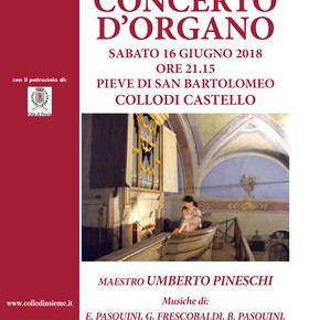 Concerto alla Pieve di Collodi Castello Sabato 16 giugno 2018