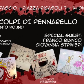 Venerdì 14 dicembre dalle ore 19.00 ad Altopascio  A La Magione del Tau due special guest per il V round di "A colpi di Pennarello": Giostri e Franco Bianco