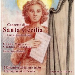 Teatro Pacini, domenica 2 dicembre.  Concerto di Santa Cecilia