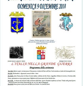 Pescia domenica 9 dicembre. Celebrazione festa di Santa Barbara Ass. Naz. Marinai d'Italia