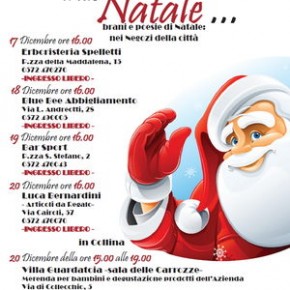 Pescia ."Ascolta il tuo Natale" brani e poesie di Natale nei negozi della Città