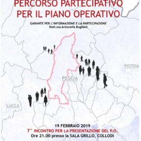 Collodi 19 febbraio 2019. Incontro Piano Operativo