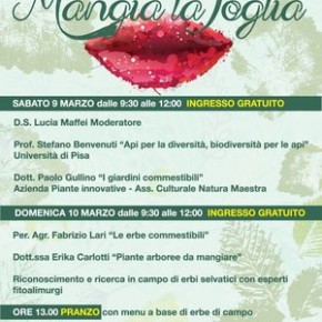 Pescia Istituto Tecnico Agrario Statale Anzilotti sabato 9 e domenica 10 marzo. Mangia la foglia 2019