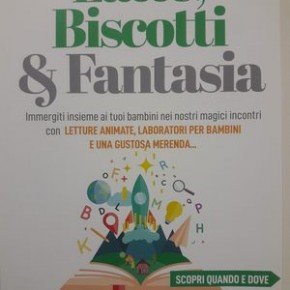 Latte Biscotti & Fantasia letture, laboratori per bambini e merenda nel negozio Berit Arti a Pescia