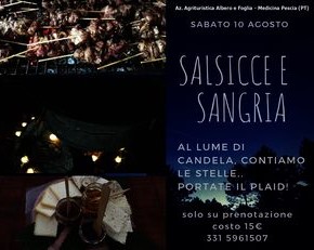 Medicina  sabato 10 agosto 2019 "Salsicce e Sangria''