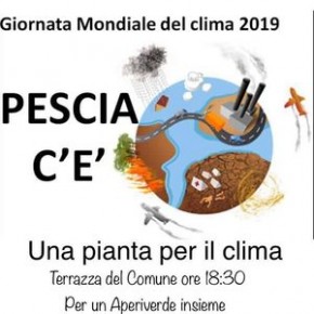 Venerdì 27 settembre. Giornata Mondiale del Clima 2019: Pescia c'è "Una pianta per il clima" - per un Aperiverde insieme -