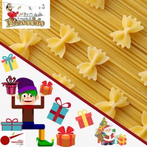 Pinocchio e l’Elfo Pasticcione. Laboratorio creativo con la pasta.