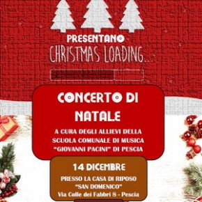 Pescia Casa di Riposo San Domenico sabato 14 dicembre. Concerto di Natale