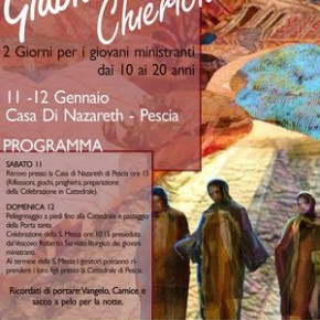 Casa di Nazareth sabato 11 e domenica 12 gennaio. Giubileo dei Chierichetti