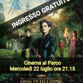 Mercoledì 22 luglio. Cinema al Parco di via Mentana "Miss Peregrine"