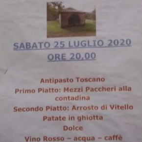 Medicina di Pescia sabato 25 luglio. Cena di S. Anna