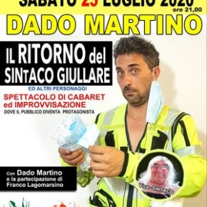 Pescia Piazza del Grano sabato 25 luglio. Cabaret "Il ritorno del Sintaco Giullare ed altri personaggi"