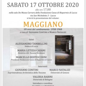 Lucca - Sabato 17 ottobre ore 17 Presentazione del libro" Maggiano gli anni del cambiamento 1958-1968".