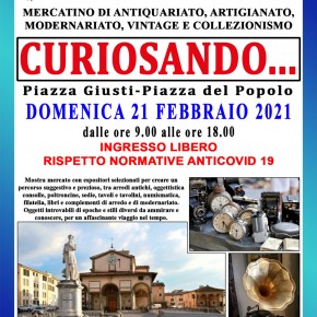 EVENTO ANNULLATO A DATA DA DESTINARSI. DOMENICA 21 FEBBRAIO TORNA L'APPUNTAMENTO CON CURIOSANDO IN CENTRO A MONSUMMANO TERME.