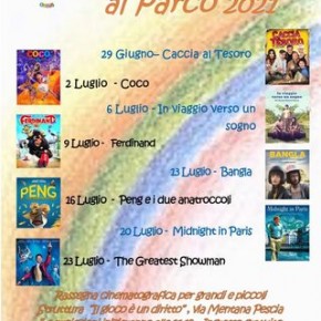 Pescia. Il Cinema al Parco 2021