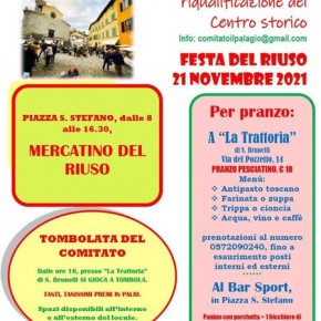 Pescia piazza Santo Stefano domenica 21 novembre. ''Festa del Riuso''