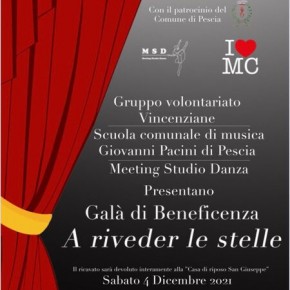 Teatro Pacini 4 dicembre. Galà di Beneficenza 'A riveder le stelle'.