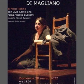 Domenica 20 "Le libere donne di Magliano" di Tobino al Teatro JENCO di Viareggio