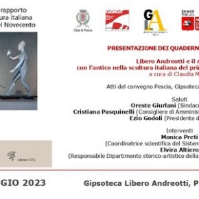 Pescia Palagio 26 maggio. ''Libero Andreotti e il rapporto con l'antico nella scultura italiana del primo trentennio del Novecento''  a cura di Claudia Massi.