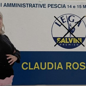 Rosellini Claudia (candidata alla carica di consigliere comunale con la lista della Lega) ''L’ATTUALE AMMINISTRAZIONE CIECA AI PROBLEMI DEI CITTADINI Pescia, una Città che può tornare a risplendere!''