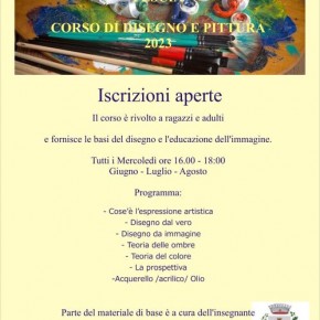 Pescia. Corso di disegno e pittura estivo presso la Biblioteca Comunale 'C. Magnani'