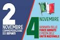 Pescia 2  e 4 novembre. Commemorazione dei defunti e dei caduti di tutte le guerre