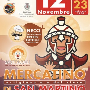 Medicina di Pescia domenica 12 novembre. Mercatino Artigianale e del riuso di San Martino