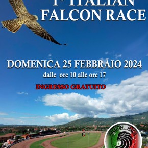 DOMENICA 25 FEBBRAIO. ALL'IPPODROMO SNAI SESANA DI MONTECATINI TERME LA PRIMA GARA ITALIANA PER FALCHI DA COMPETIZIONE