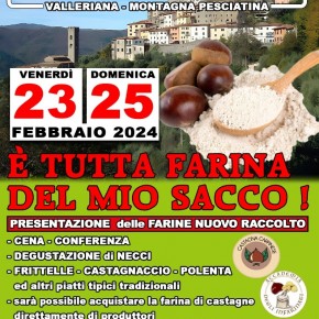 Vellano  Circolo "Sandro Maltagliati" VENERDI' 23 e DOMENICA 25 FEBBRAIO 2024  FESTA DELLA FARINA DI CASTAGNE NUOVO RACCOLTO