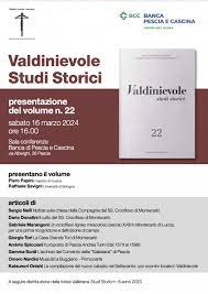 Sabato 16 marzo, ore 16, presentazione a Pescia di Valdinievole Studi Storici