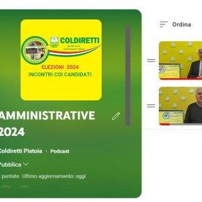 AMMINISTRATIVE. I candidati sindaco si stanno alternando sul ‘set’ di Coldiretti Pistoia  per raccontare la loro visione sull’agricoltura nel proprio comune ed il loro programma  3 MINUTI PER TUTTI, visibili su Facebook, Youtube, Tik Tok e X Al ‘voto’ un quarto delle aziende agricole pistoiesi