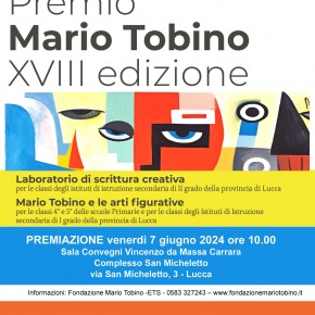 Venerdì 7 giugno cerimonia di premiazione del  Premio Mario Tobino per le Scuole – 18^ edizione