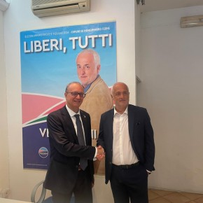 Il Ministro dell’Istruzione e del Merito, Giuseppe Valditara incontra il candidato a sindaco di Monsummano Terme Paolo Venturini.