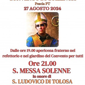 CONVENTO DI COLLEVITI 27 agosto. Festa di San Ludovico