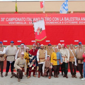 Le Contrade San Paolino di Lucca  Campioni d'Italia di Balestra da Banco LITAB 2024 Doppio trionfo alla gara nazionale di Ventimiglia con la conquista del podio sia nel Torneo a Squadre sia nella Sfida dei Maestri d’Arme