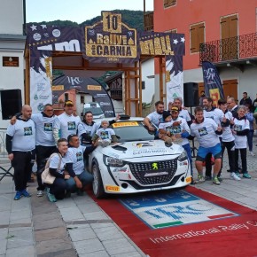 Dimensione Corse brinda con Giacomo Guglielmini al Rally Valli della Carnia: