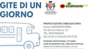 Gite autunnali a Pistoia per over 60: alla scoperta del territorio con il progetto “Socialmente” Il primo appuntamento con le gite di mezza giornata è per sabato 26 ottobre alla Fondazione Tronci. Per le gite di un giorno si inizia domenica 17 novembre