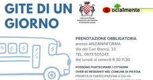 Gite autunnali a Pistoia per over 60: alla scoperta del territorio con il progetto “Socialmente” Il primo appuntamento con le gite di mezza giornata è per sabato 26 ottobre alla Fondazione Tronci. Per le gite di un giorno si inizia domenica 17 novembre